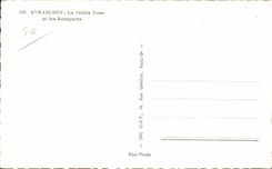 CPSM Avranches la torre y las paredes de la mujer mayor