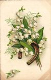 Fleurs Muguet - Lily of the Valley - Porte Bonheur - CPA 
