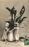 Fleurs Muguet - Lily of the Valley - Porte Bonheur Santons - CPA 