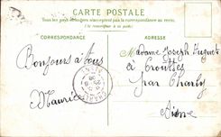 Fleurs Bonne Fete Ancre - CPA 