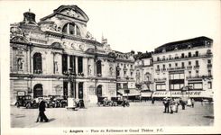 Angers - Place du Railiement et Grand Theatre - CPA 