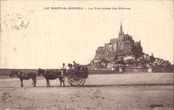 Le Mont Saint Michel - La Traversee des Greves - CPA 