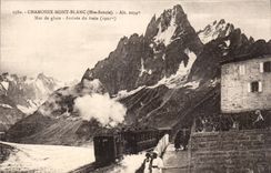 Chamonix - Mer de Glace - Arrivee du Train - CPA 