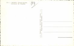 CPSM Thones interior de iglesia