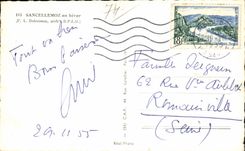 CPSM Sancellemoz en invierno