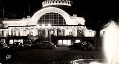 CPSM Evian les Bains the casino illuminates