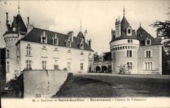 CPA Environs de Saint Gaultier Rivarennes Chaetau de Villeneuve
