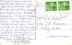 Annecy - Monastere de la Visitation et le Massif - CPA 