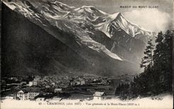 Chamonix - Vue Generale - Mont Blanc - CPA 