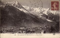 Chamonix - Vue Generale - Mont Blanc - CPA 