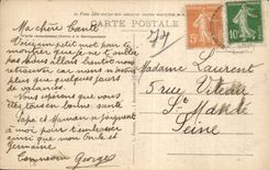 Chamonix - Le Mont Blanc - Vue des Honches - CPA 