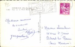 Combloux - Sight on Mont Blanc - CPA