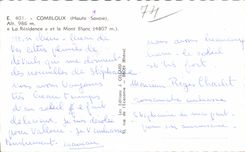 Combloux - the Residence and Mont Blanc - CPA