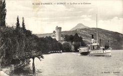 Annecy - Le Lac a Duingt - Le Port et le Chateau - CPA