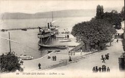 Evian les Bains - the Port - CPA