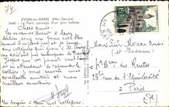 Evian les Bains - the Port - Passage a large boat - CPA