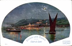 Evian les Bains - Moonlight - CPA