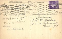 Les Bains de Evian - visto del lago - iglesia - CPA