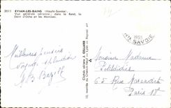 Les Bains - aire de Evian de la vision - diente Oche y Memises - CPA