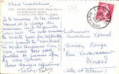 Les Bains - bordes de Evian del lago Leman - CPA