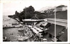 Les Bains - el plano de Evian - CPA