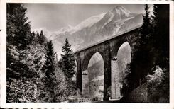 Montana de Sainte Marie del viaducto de CPA Houches del montaje Blanc y del interruptor al gusto