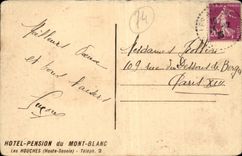 Estacion e interruptor del invierno de CPA Houches al gusto