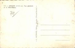 CPA Megeve View and the Mount Blanc