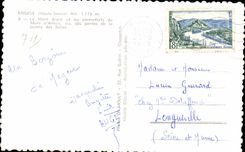 CPA Megeve the Mont Blanc and buttresses of the Mount Alpine laburnum