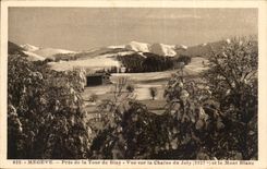 CPA Megeve Close to the Tower of Blay Seen on the chain of Jolly (2527m) and Mont Blanc