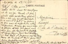 CPA Megeve Under wood winter