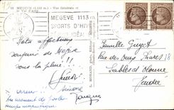 CPSM Megeve View and the valley Arly