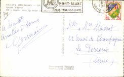 CPSM Megeve Fir trees under snow with the Mount Alpine laburnum