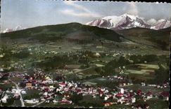 CPSM Megeve and solid mass of Mont Blanc