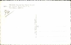 CPSM Megeve and solid mass of Mont Blanc