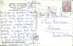 CPSM Megeve Rochebrune Panorama on switches Aiguilles of Warens