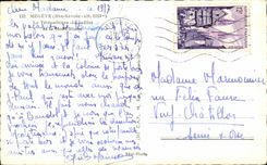 CPSM Megeve telpher carriers of Laillet and the Mount Blanc