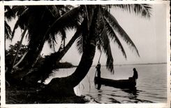 CPSM Dahomey On the lagoon
