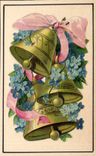 CPA Fantaisie Cloches Paques Easter