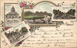 CPA Paris the Pantheon Luxembourg Champs Elysees