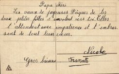 CPA Fantaisie Poussins Joyeuses Paques Easter
