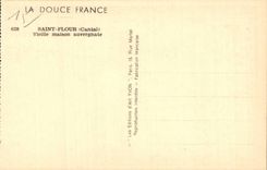 Saint Flour - Old woman Auvergnate House - CPA