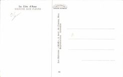 La Cote d Azur - Le Marche aux Fleurs - CPA