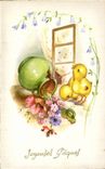 Fetes - Voeux - Holiday - Paques - Easter - Ostern - chicks - ooops - CPA 