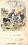 CPA Fantasy Children Poulbot Illustrator the legend of the centuries the clamping plate