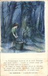 CPA Fantasy Children Poulbot Illustrator Poor wretches small the all alone girl Victor Hugo