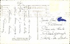 Vence - la fuente de Peyrs - CPA