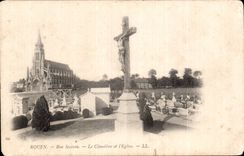 Rouen - Good Help - the Cemetery and Church - CPA