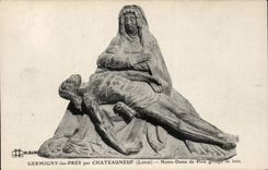 CPA Germigny Near by Chateauneuf Notre Dame de Pitie grouped E wood