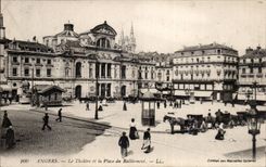 CPA Angers Le theatre et la place du ralliement